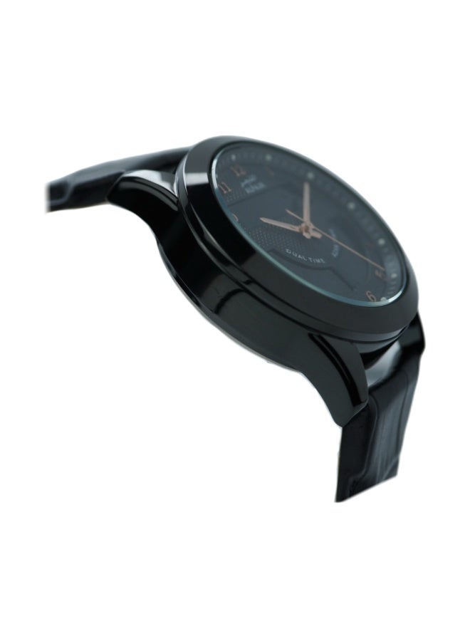 ساعة ديناميكية 360 أنالوج + رقمية بحزام جلدي - WA-12BBL - Image 3